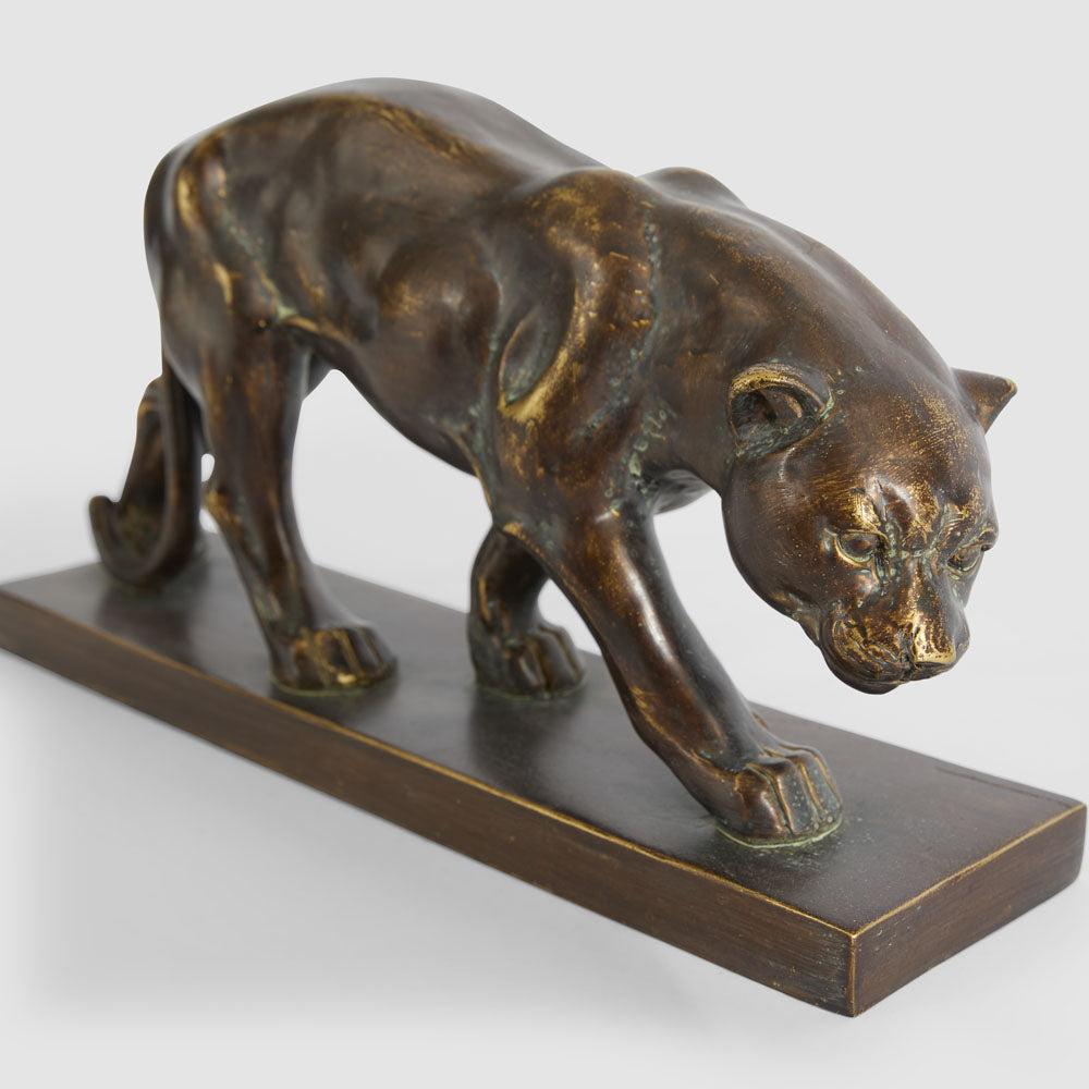 Renato Jaguar Sculpture Antique Finish