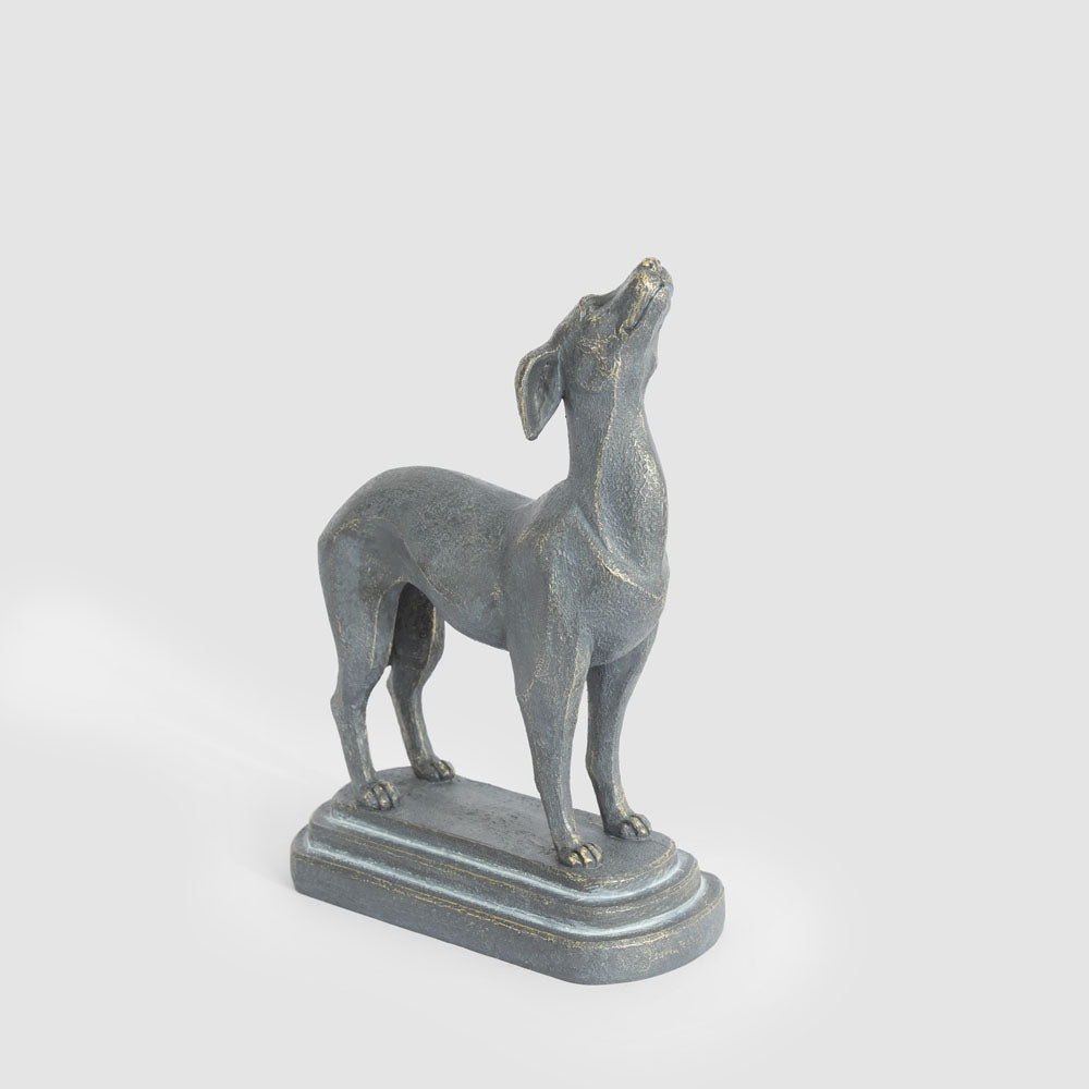 Lino Dog Sculpture Black