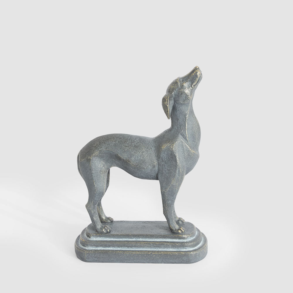 Lino Dog Sculpture Black