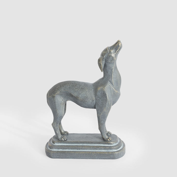 Lino Dog Sculpture Black