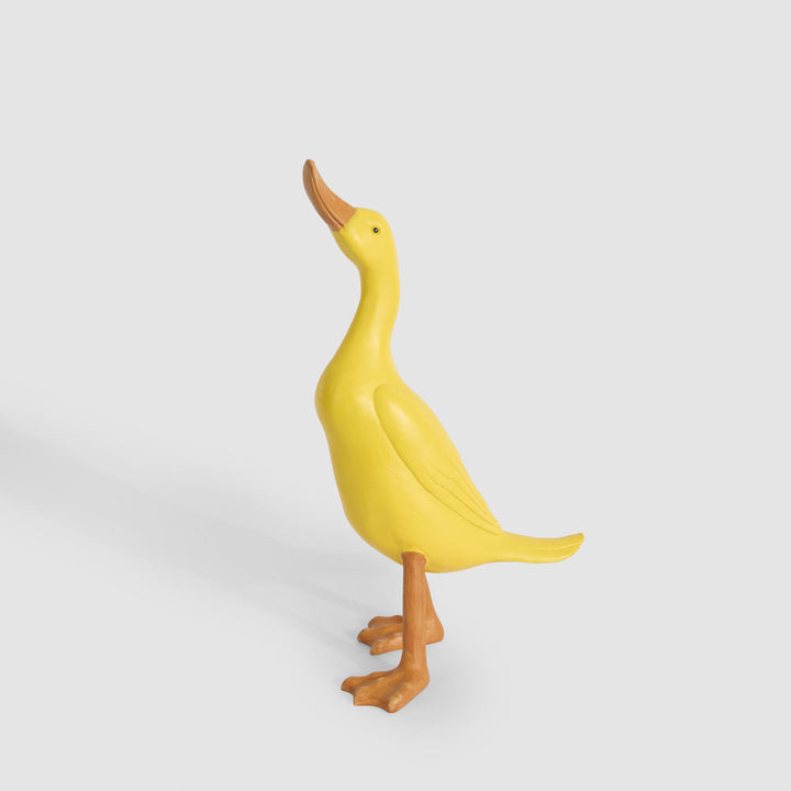 Standing Duck Sculpture Large Yellow