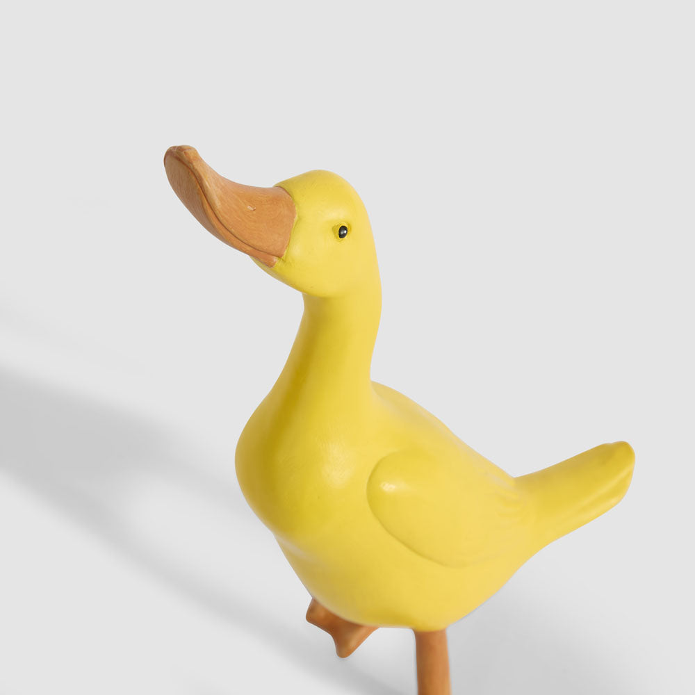 Standing Duck Sculpture Large Yellow