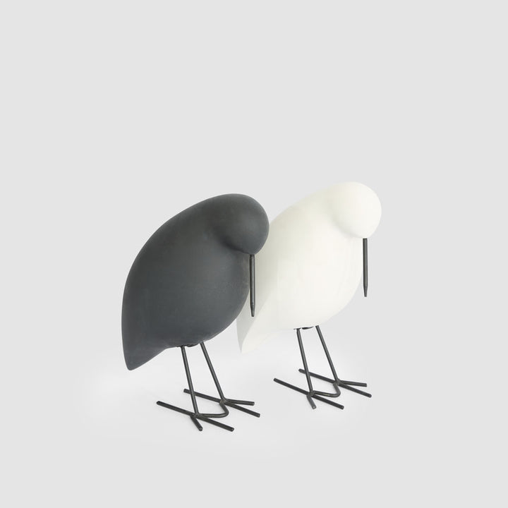Raven Velvet Stone Bird Black