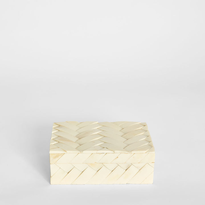 Brea Bone Inlay Trinket White