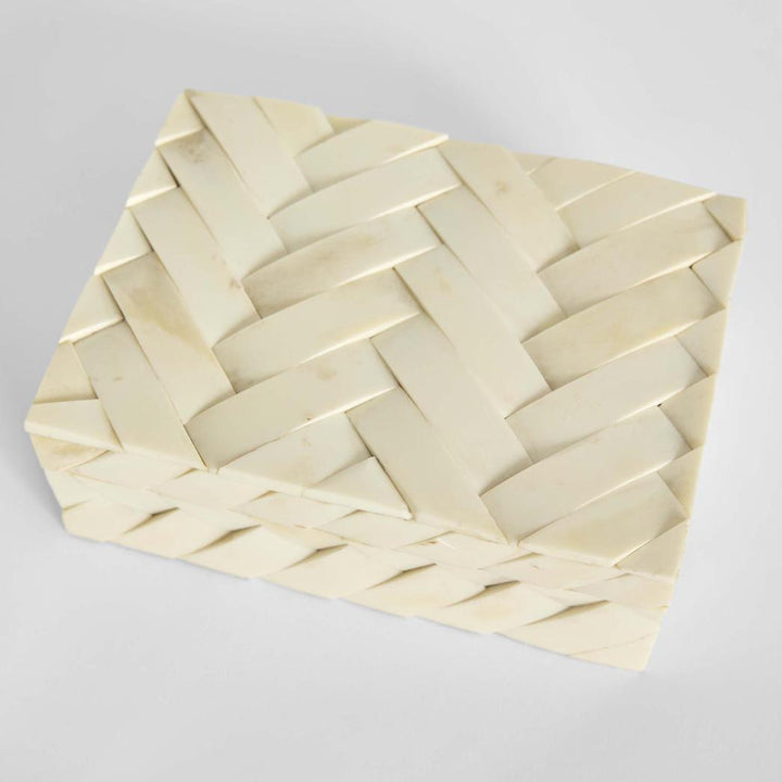 Brea Bone Inlay Trinket White
