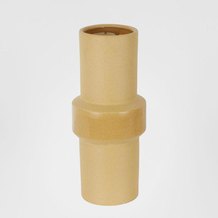 Bennet Stoneware Vase Sand Large