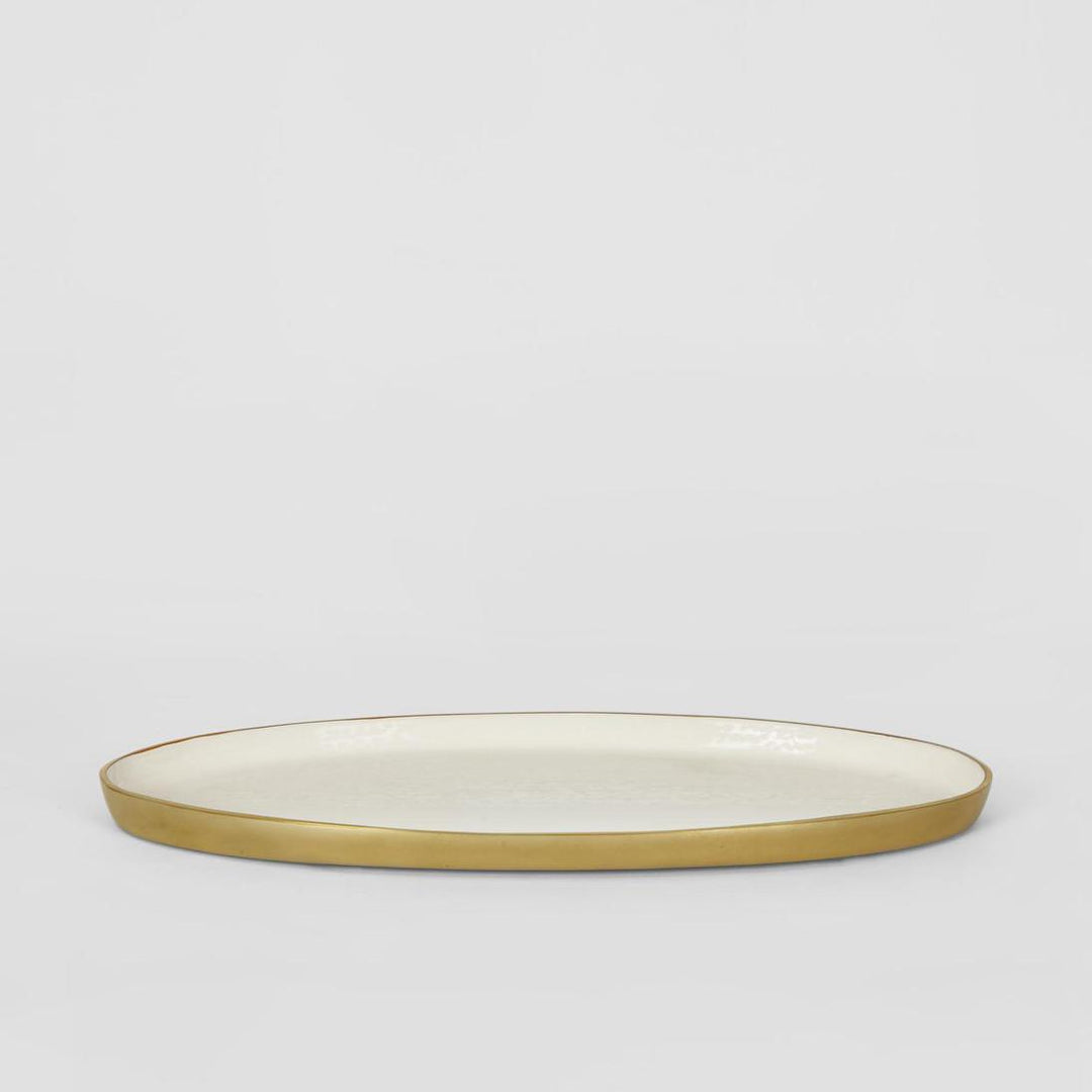 Elsa Oval Plate White Gloss