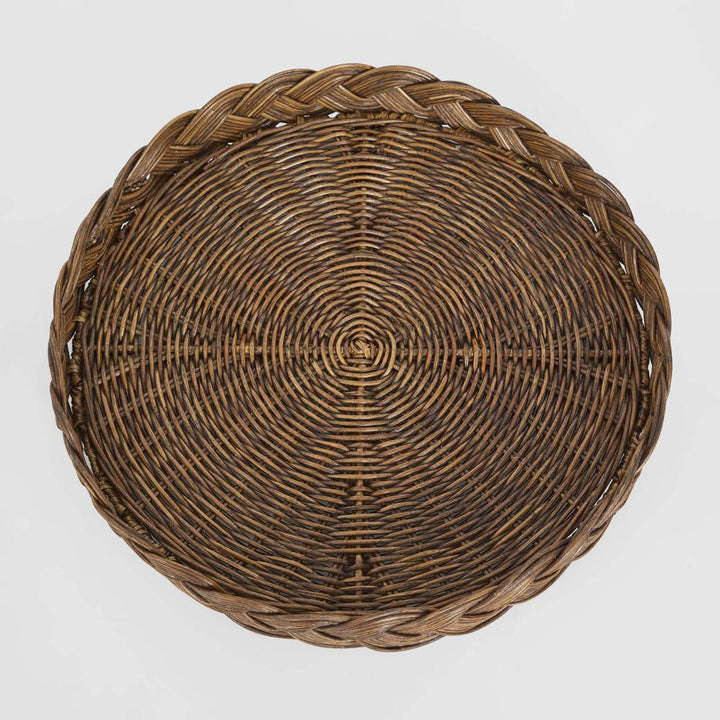 Twill Rattan Tray Brown