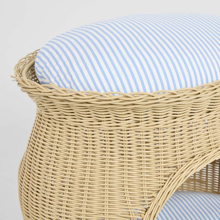 Cove Rattan Pet Bed Natural