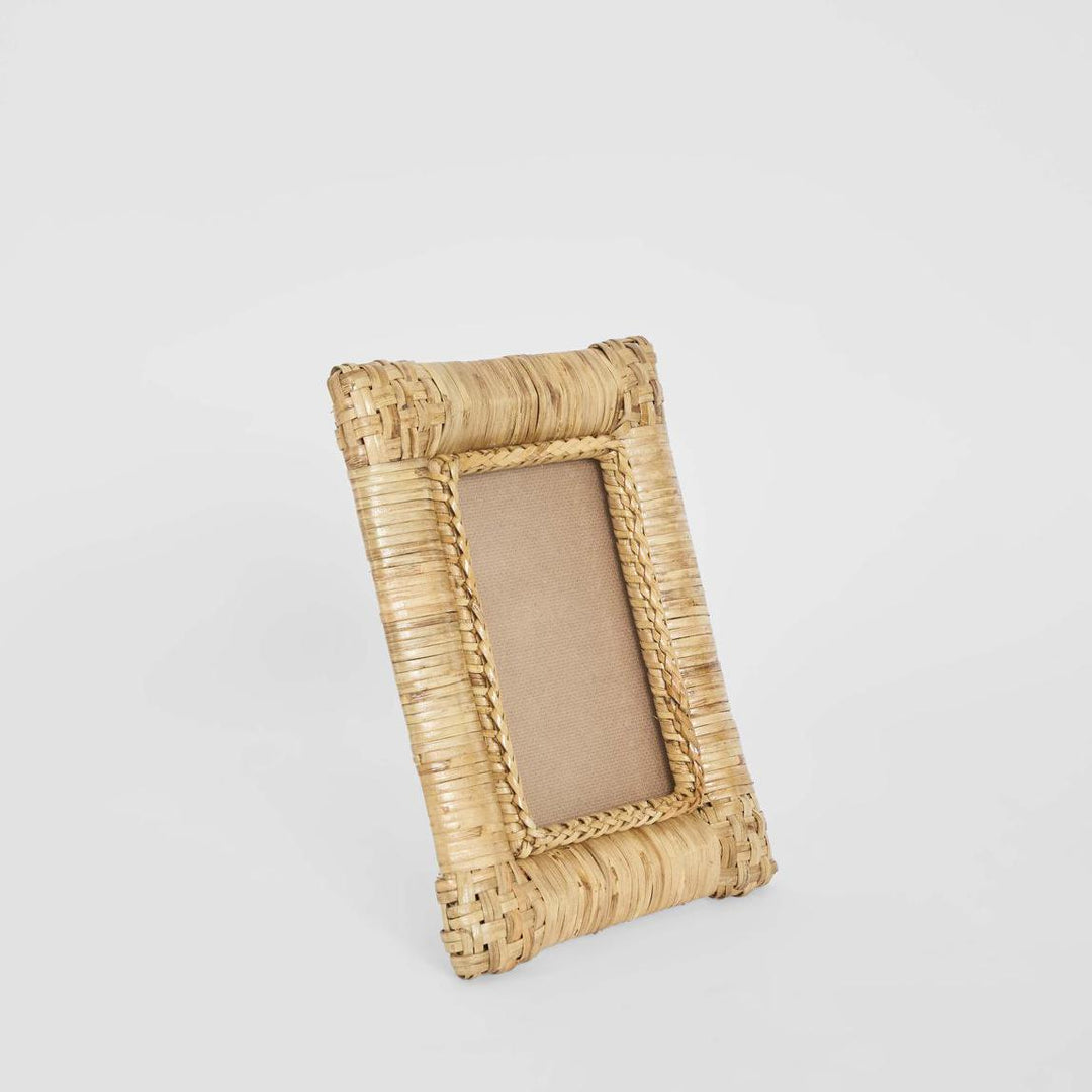 Wisp 4 x 6" Rattan Photo Frame Natural