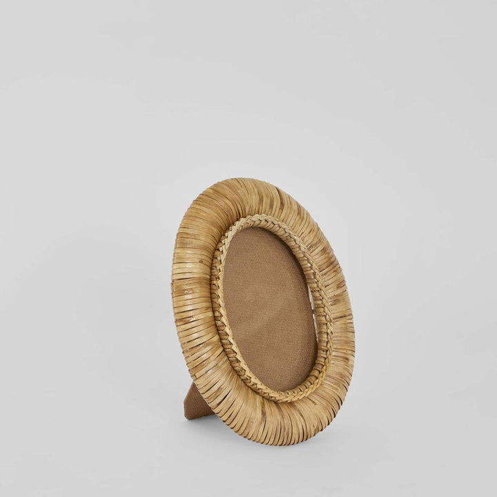 Casa 4 x 6" Rattan Oval Photo Frame Natural