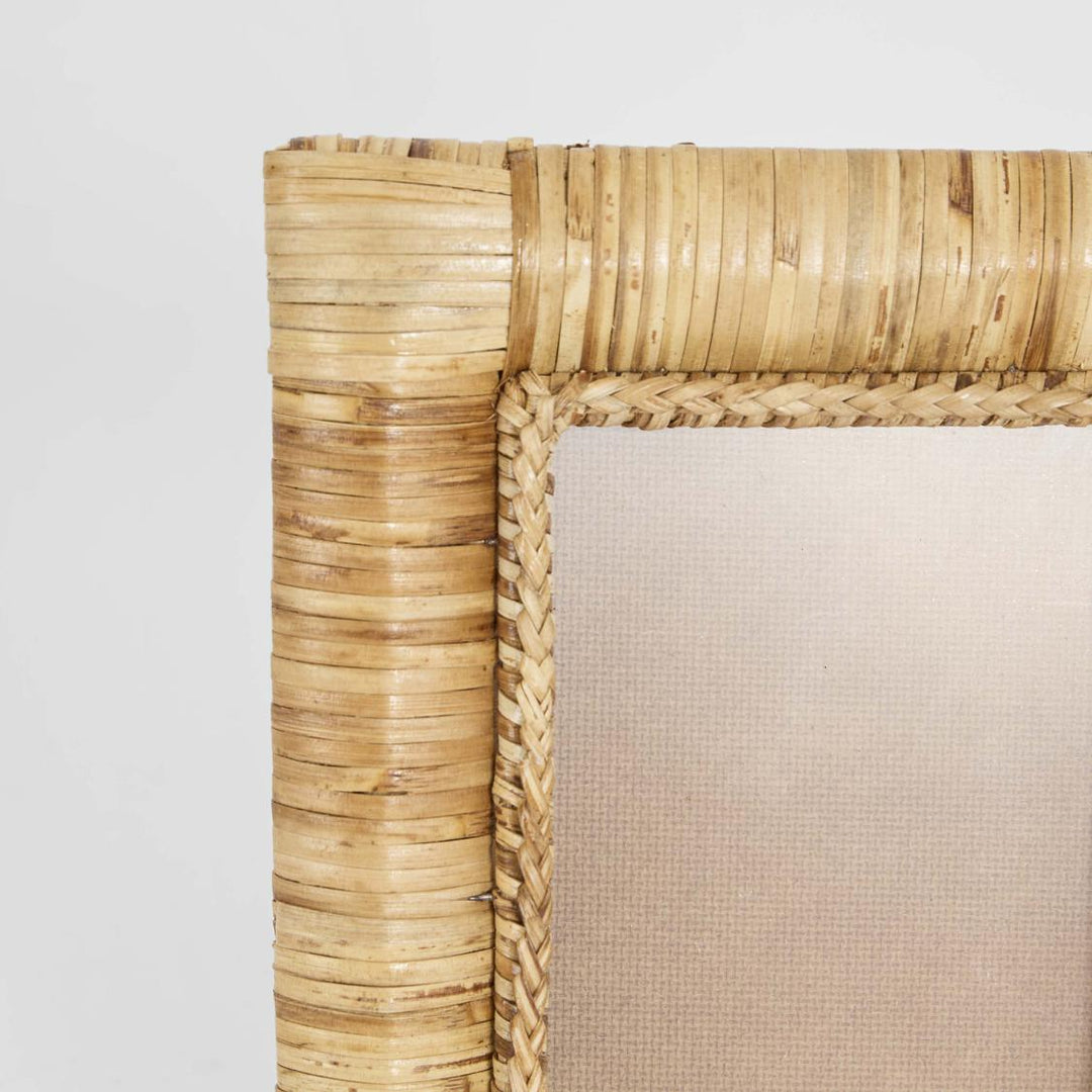 Casa 4 x 6" Rattan Square Photo Frame Natural