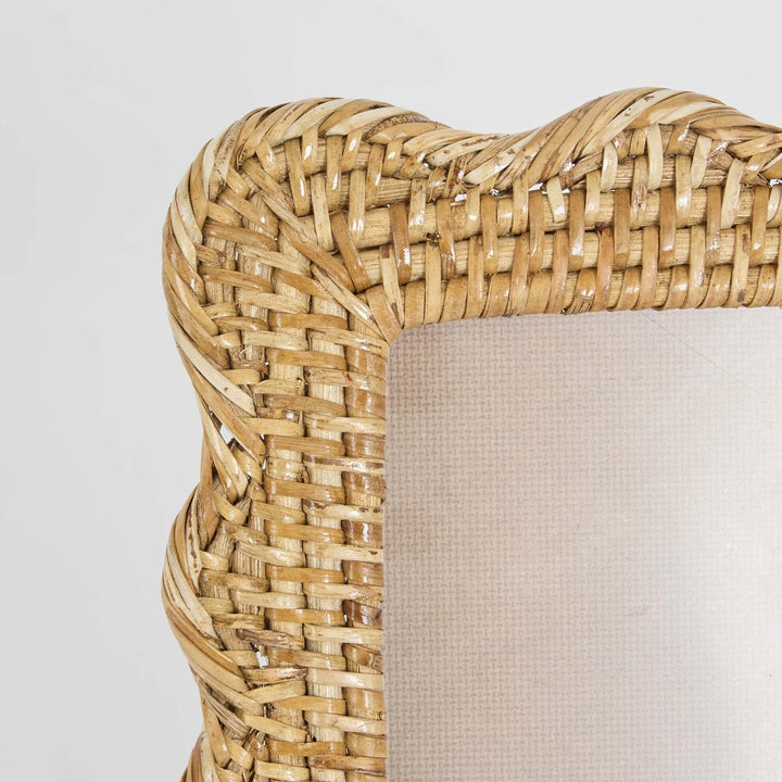 Scallop 4 x 6" Rattan Photo Frame Natural