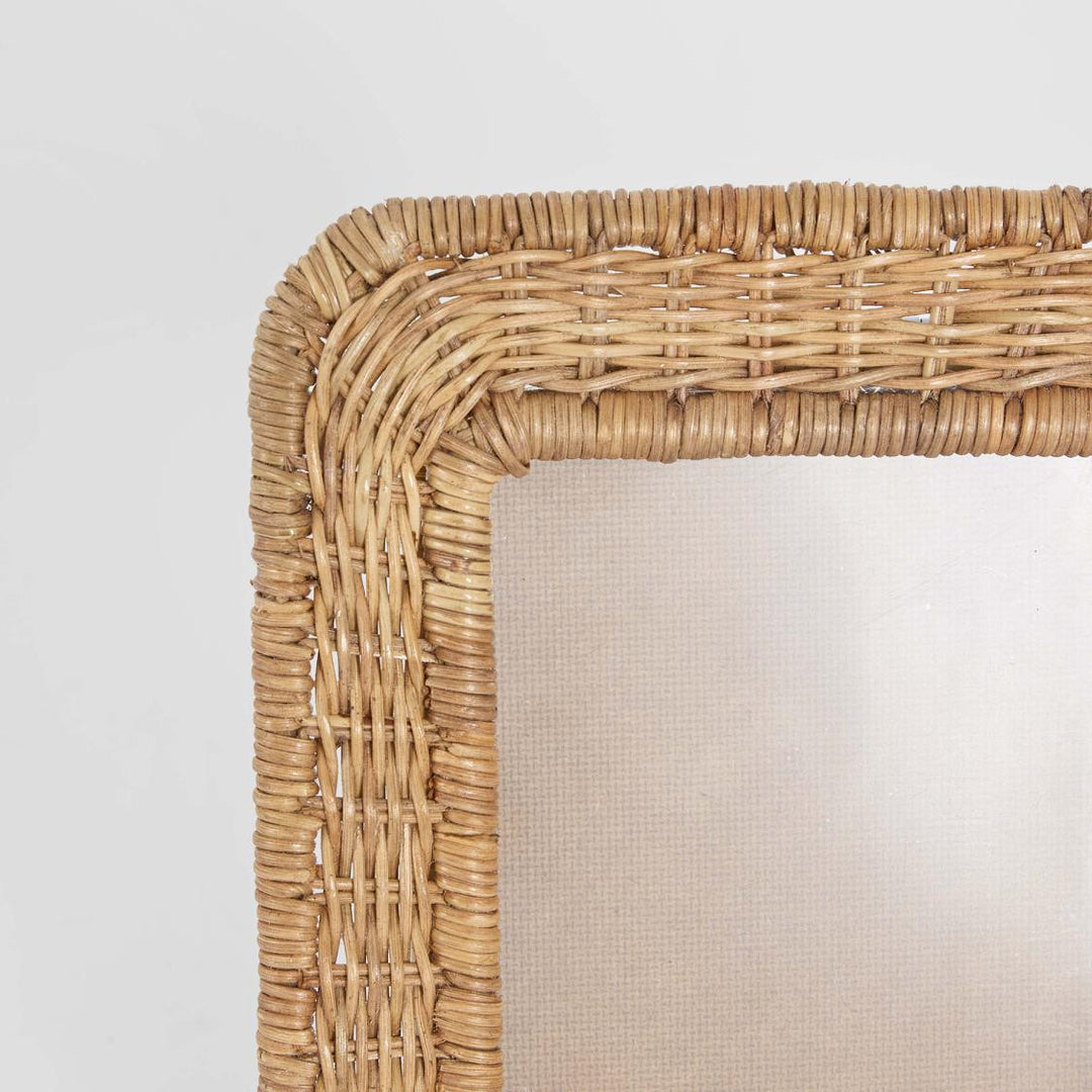 Bree 4 x 6" Rattan Photo Frame Brown