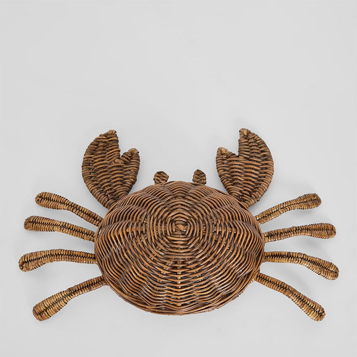 Milo The 4 x 6" Rattan Crab Brown