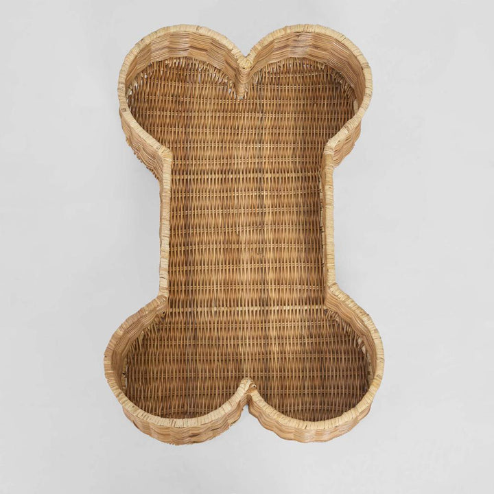 Bone Rattan Basket Natural