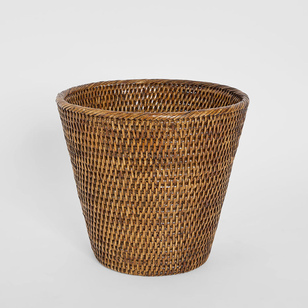 Valley Rattan Bin Brown