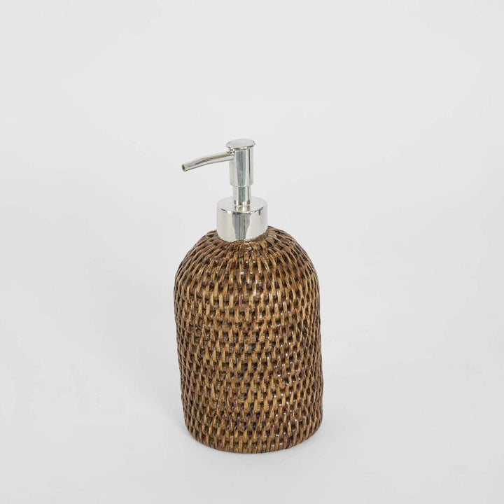 Valley Rattan Soap Dispenser Brown