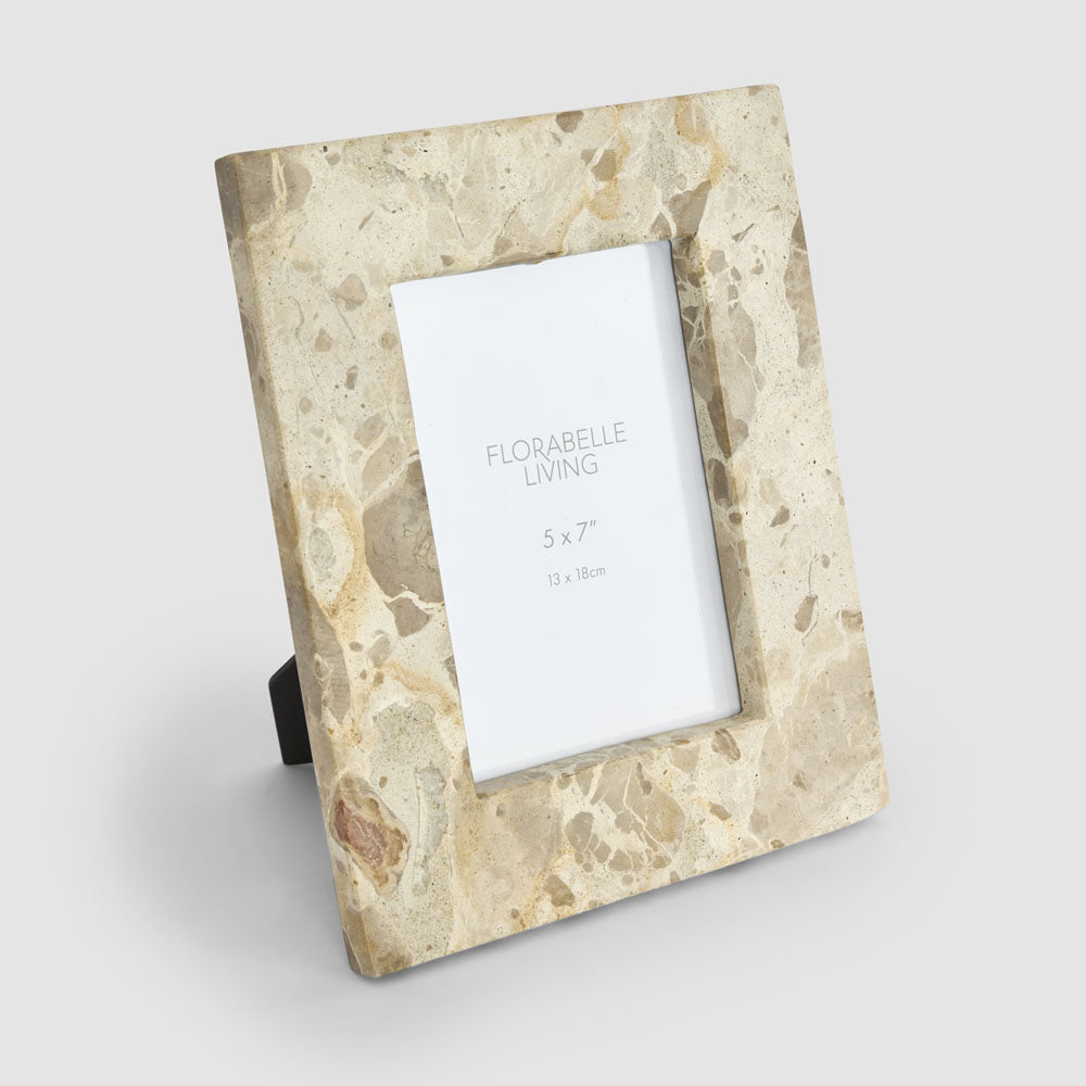 Oro 5 x 7" Photo Frame Butterscotch Marble