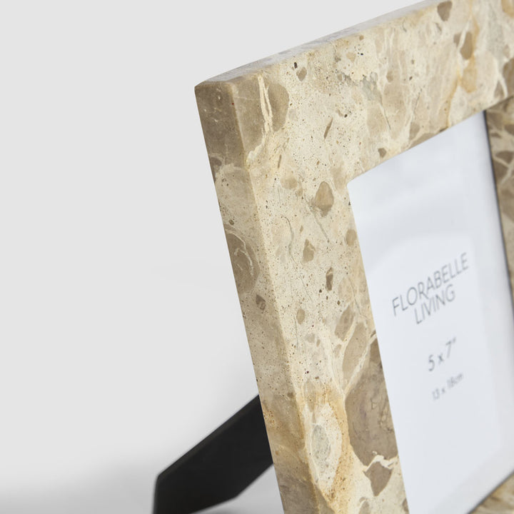Oro 5 x 7" Photo Frame Butterscotch Marble
