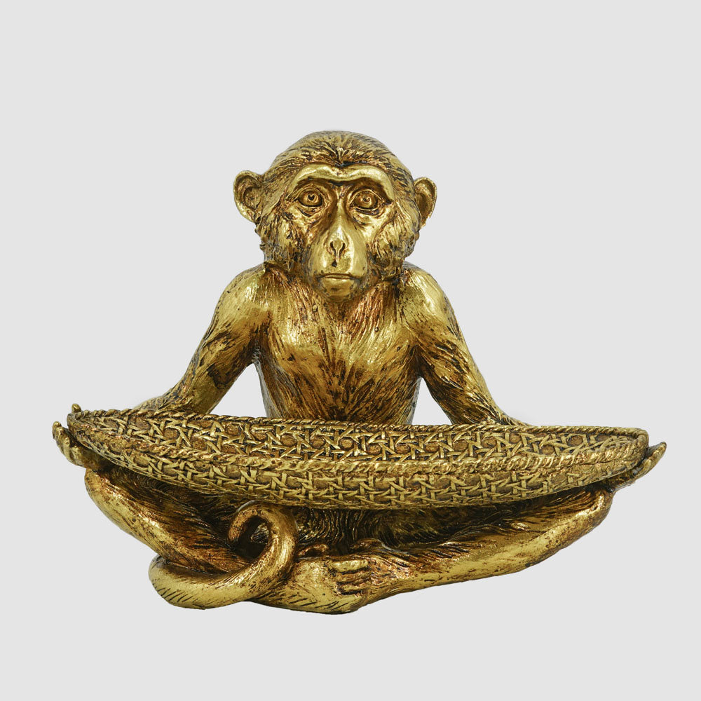 Simeon Monkey Dish Gold