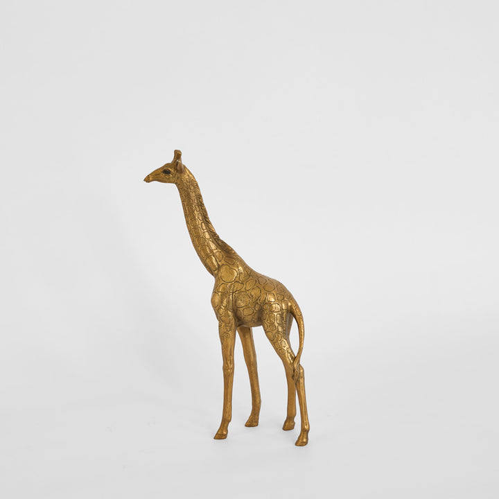 Nubian Giraffe Sculpture Small Gold