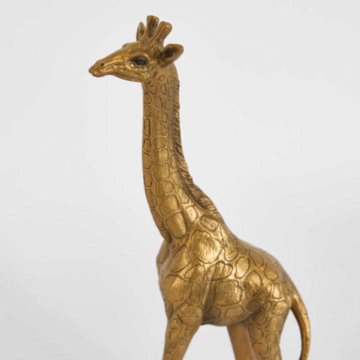 Nubian Giraffe Sculpture Small Gold