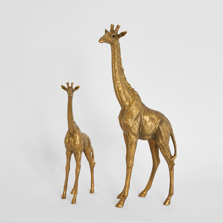 Nubian Giraffe Sculpture Large Gold