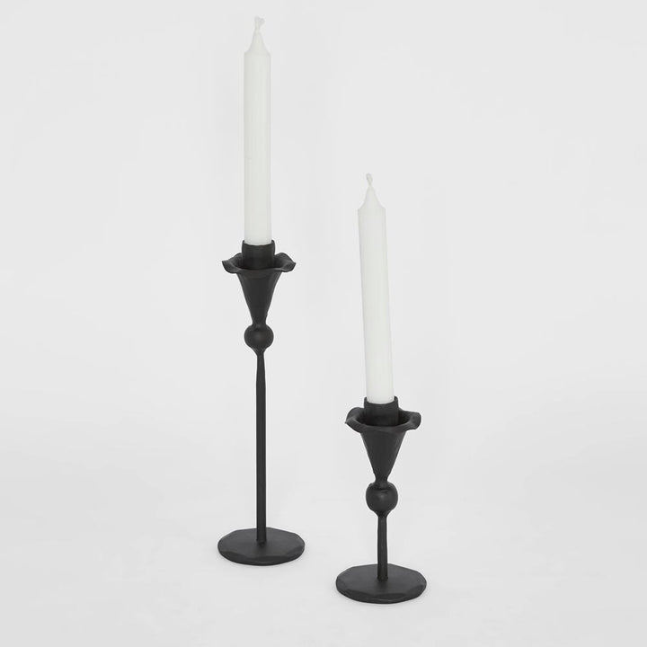 Claudia Forged Iron Candle Holder Set of 2