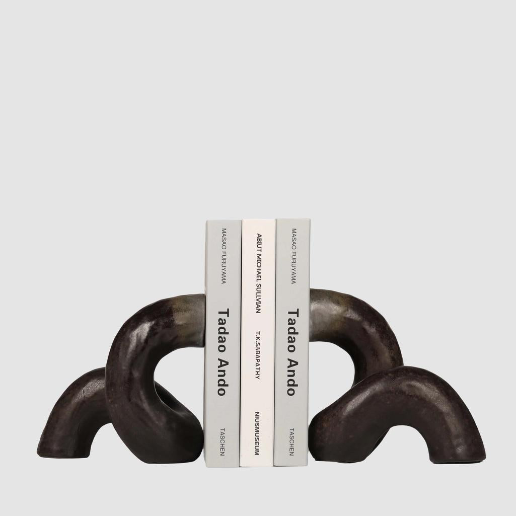 Twist Ceramic Bookends