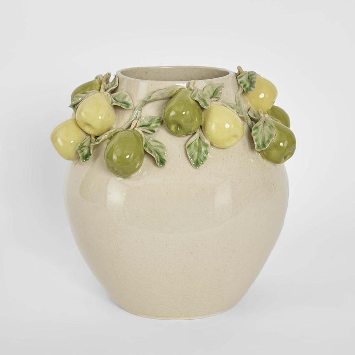 Pear Vase Cream & Yellow