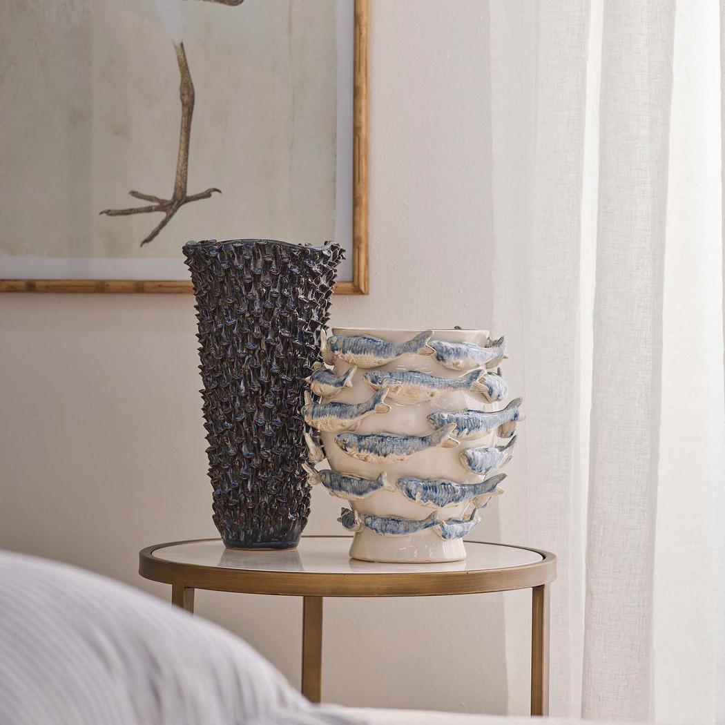 Reef Vase Blue & White