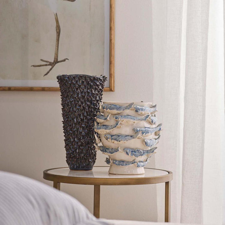Reef Vase Blue & White
