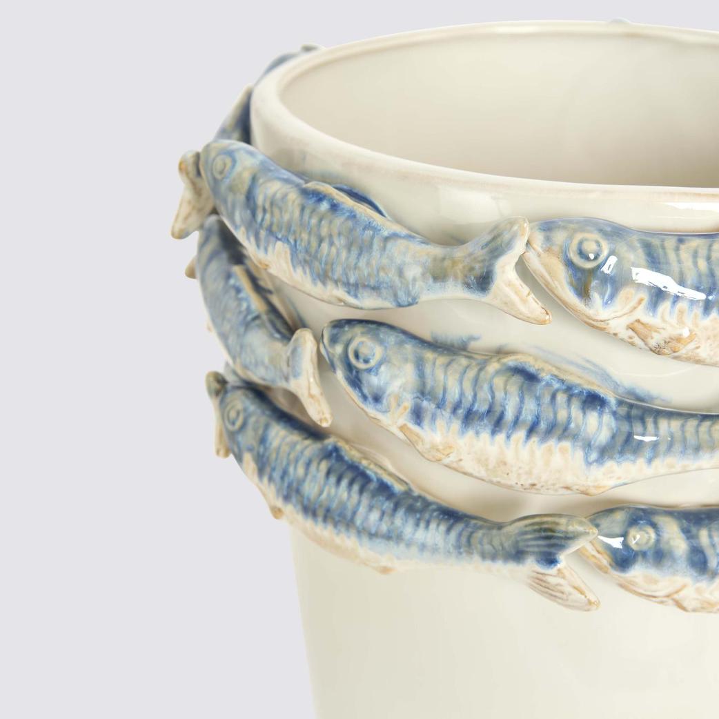 Reef Minimal Vase Blue & White