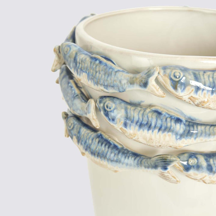 Reef Minimal Vase Blue & White