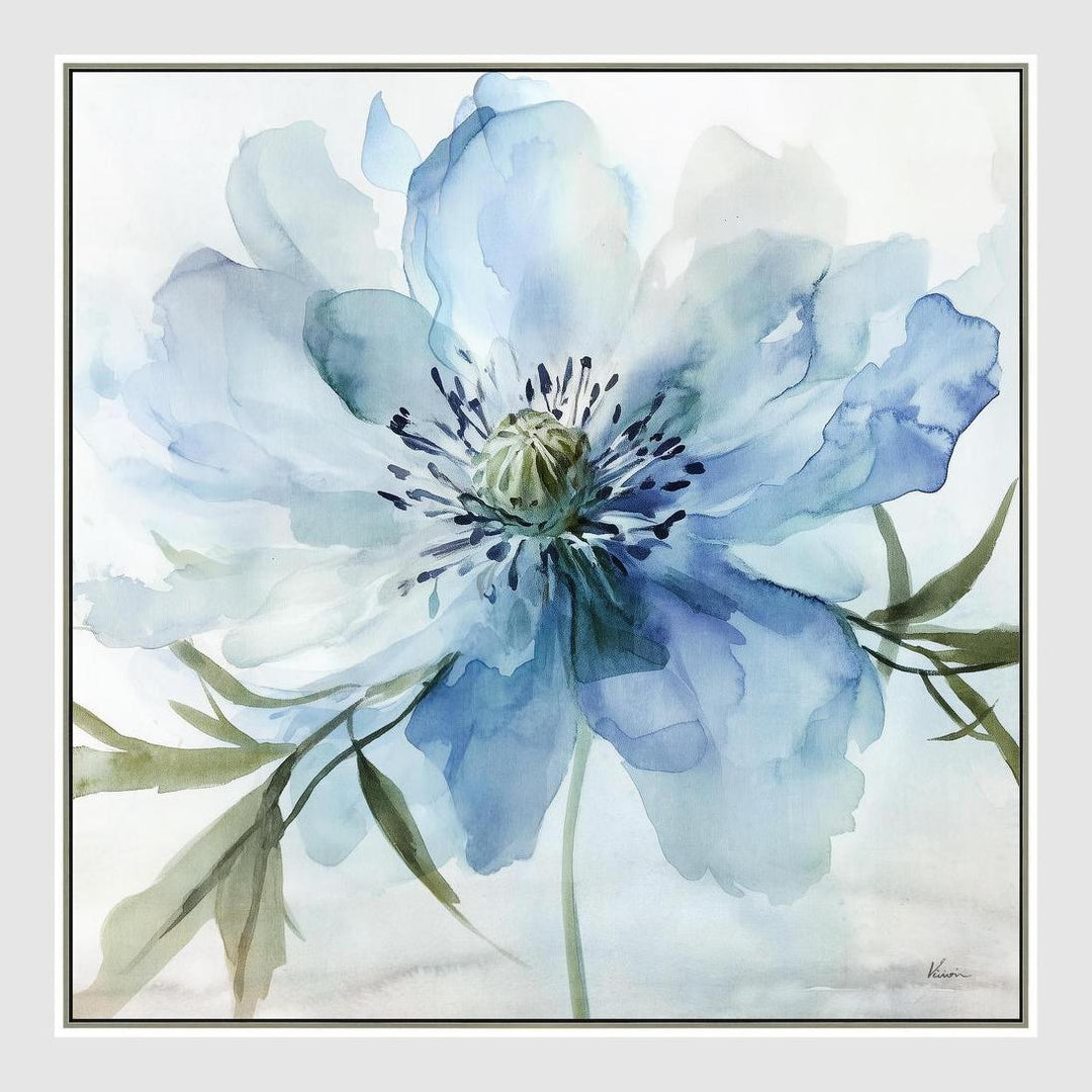Azure Bloom A Wall Art 82.5 x 82.5cm