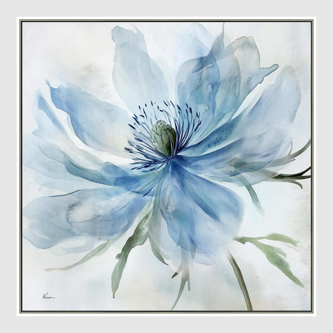 Azure Bloom B Wall Art 82.5 x 82.5cm