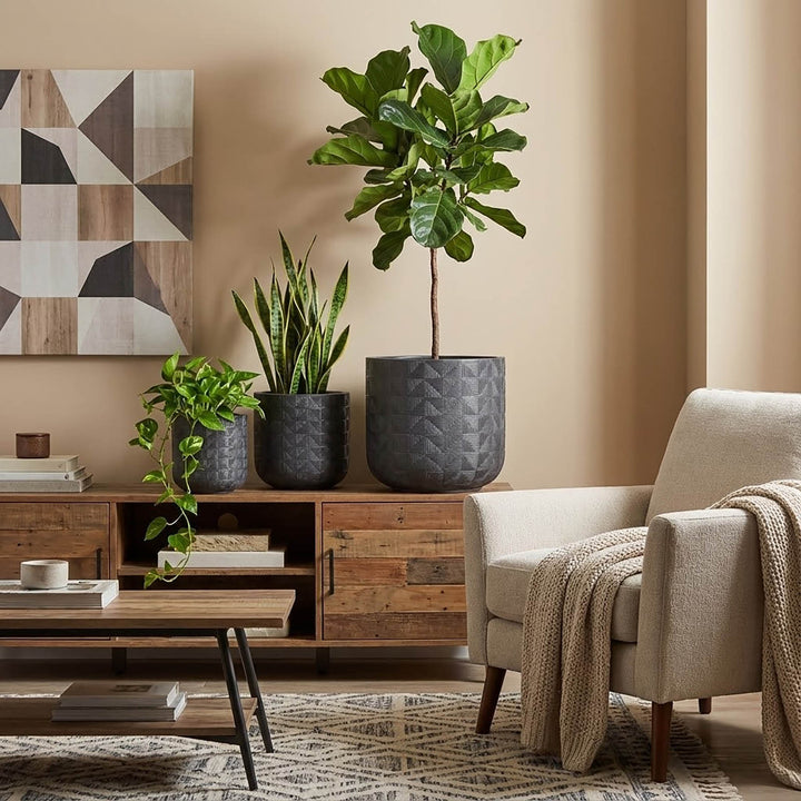 Sawyer Set of 3 Planter Grey