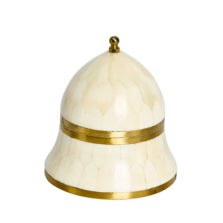 Suki Brass Box Large White