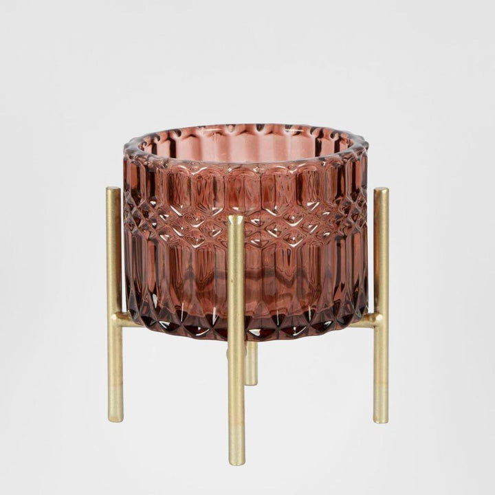 Demi Tealight Holder Small Mulberry