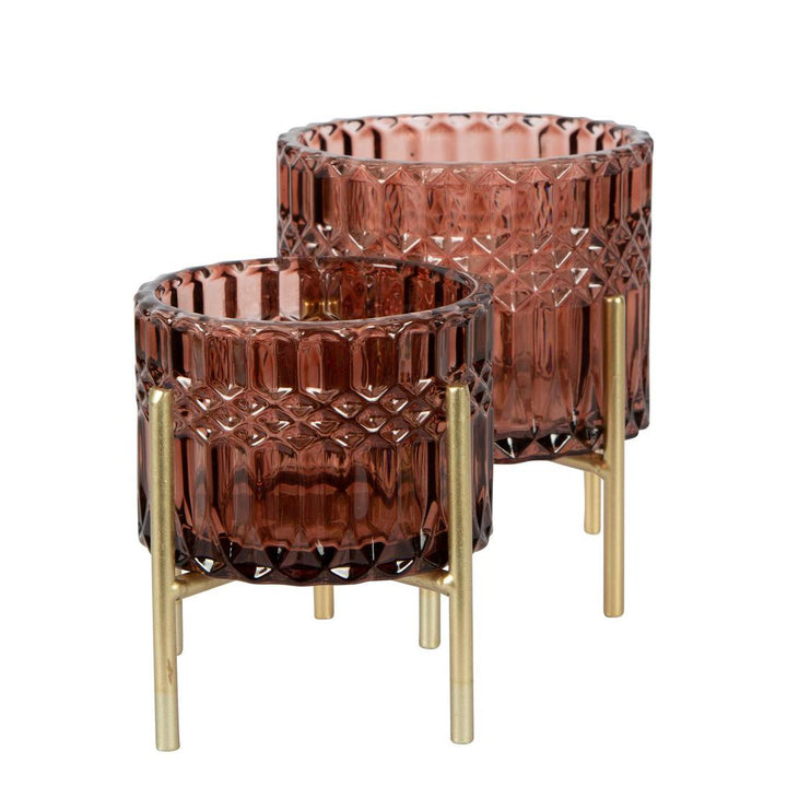 Demi Tealight Holder Small Mulberry
