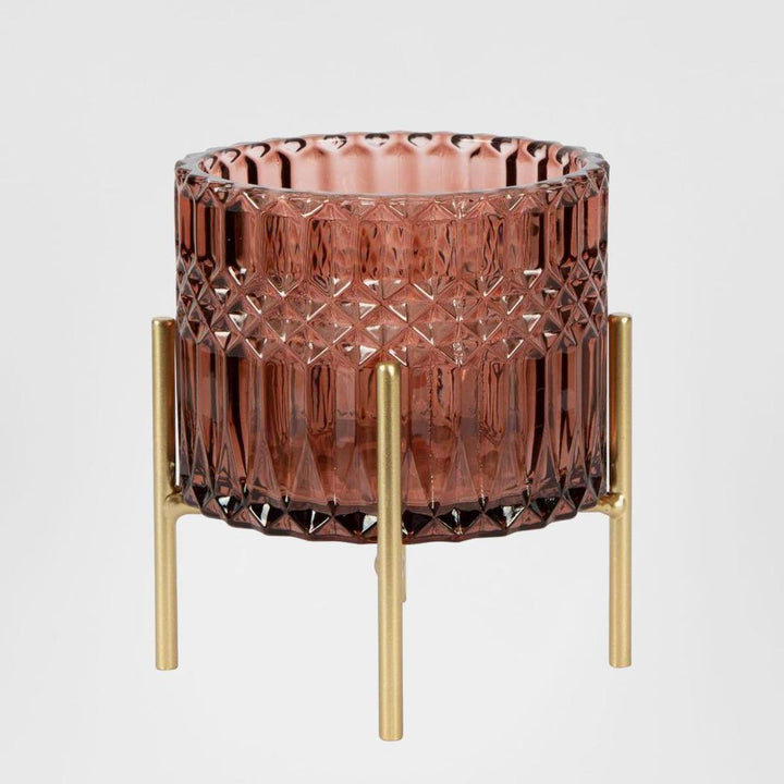 Demi Tealight Holder Large Mulberry