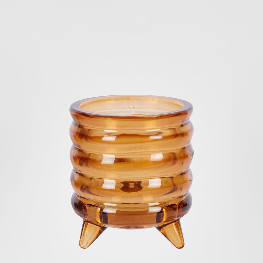 Ripple Tealight Holder Small Burnt Umber
