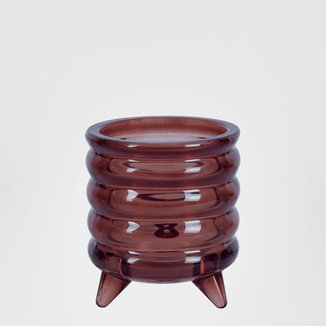 Ripple Tealight Holder Small Mulberry