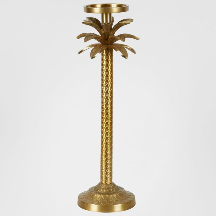 Raffles Palm Candle Stick Gold Medium