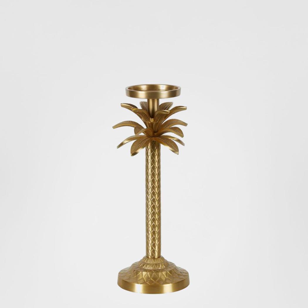Raffles Palm Candle Stick Gold Small