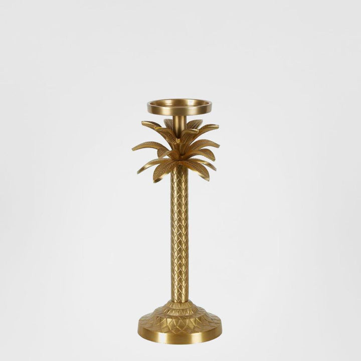 Raffles Palm Candle Stick Gold Small