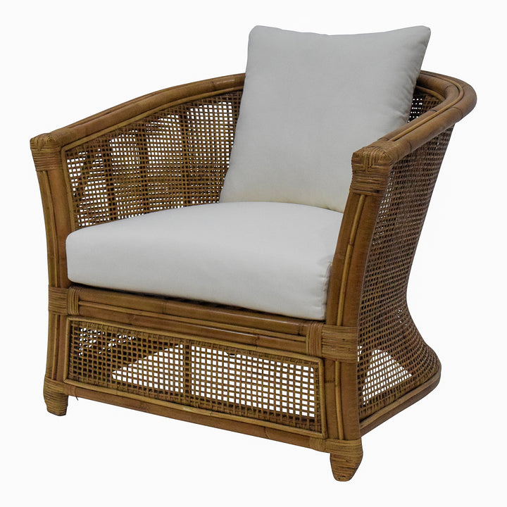 Cayman Armchair Rattan Cream Cushion