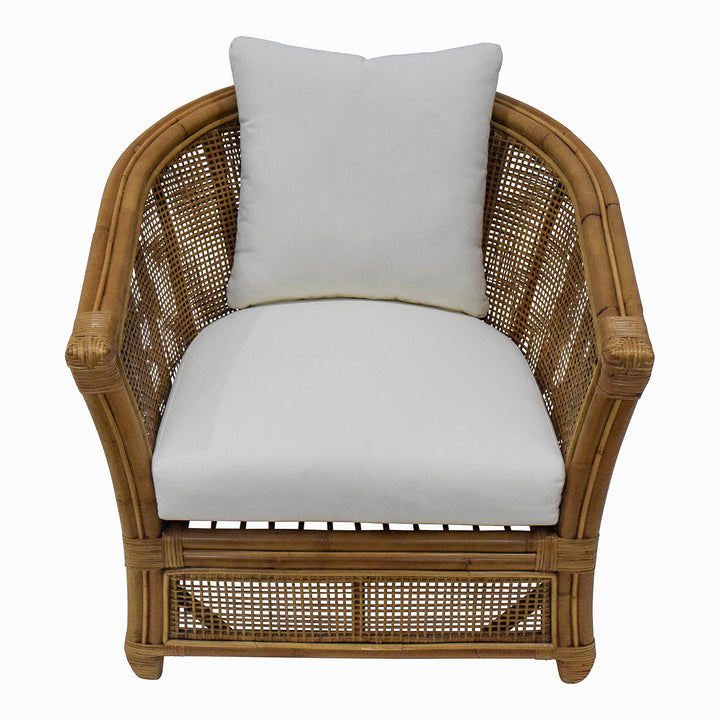 Cayman Armchair Rattan Cream Cushion