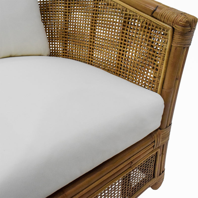 Cayman Armchair Rattan Cream Cushion